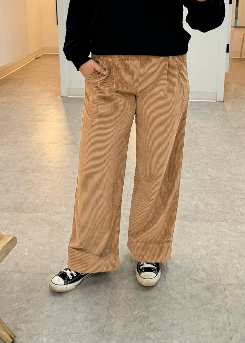 Corduroy Pleated Pants