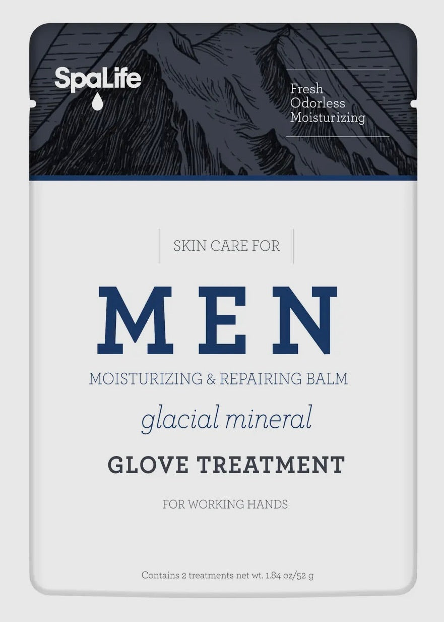 Men's Glacial Mineral Moisturizing Hand Glove