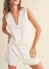 Mia Linen Vest