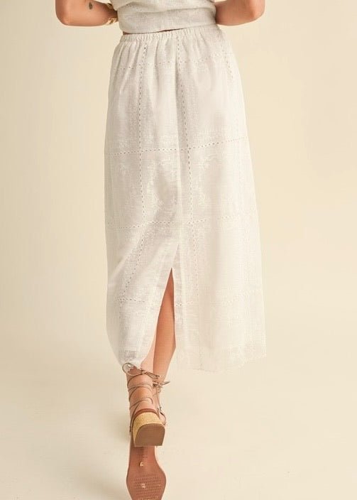 Elan Eyelet Skirt