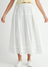 Winnie Eyelet Midi Skirt