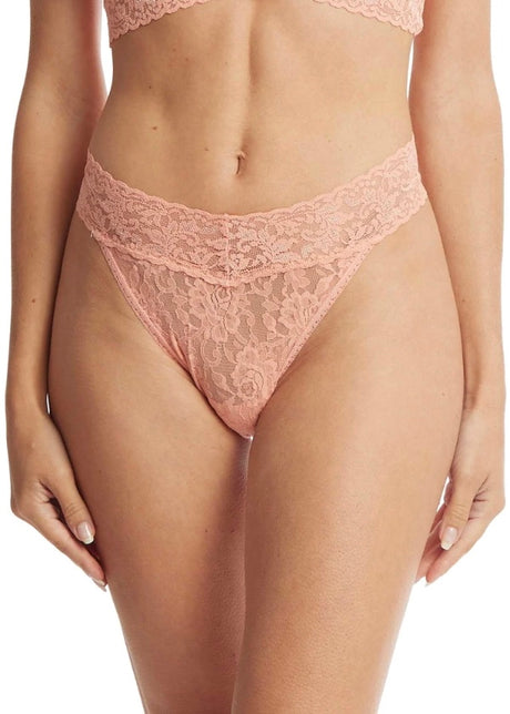 Girls' underwear in old pink ribbed knit and lace – Relish New Orleans