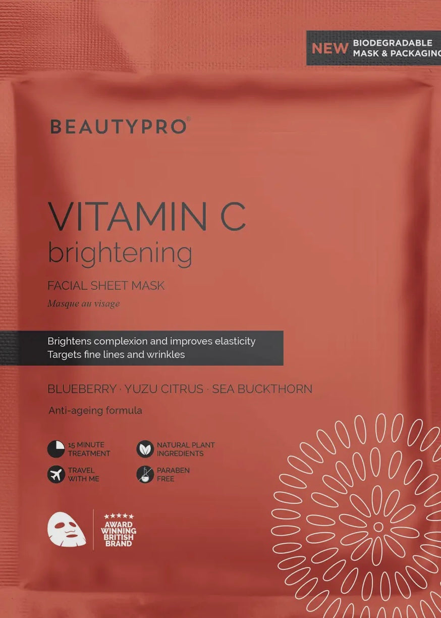 Vitamin-C Brightening Sheet Mask - 100% Biodegradable