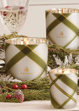 Frasier Fir Frosted Plaid Medium Candle