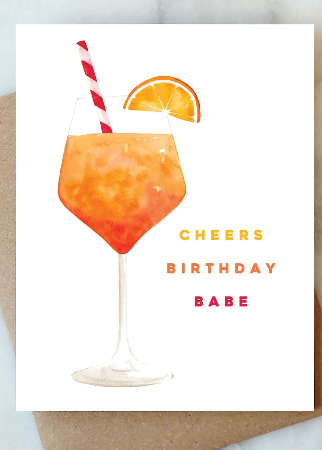 Aperol Spritz Birthday Card